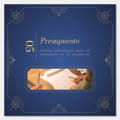 Art Deco Old Book Style for Social Media presentation template 