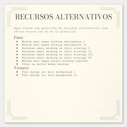 Art Deco Old Book Style for Social Media presentation template 