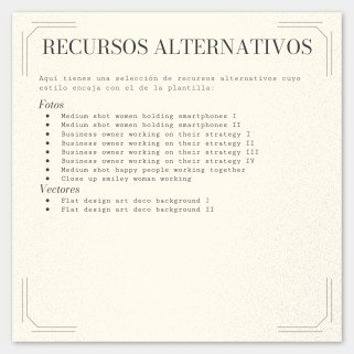 Art Deco Old Book Style for Social Media presentation template 