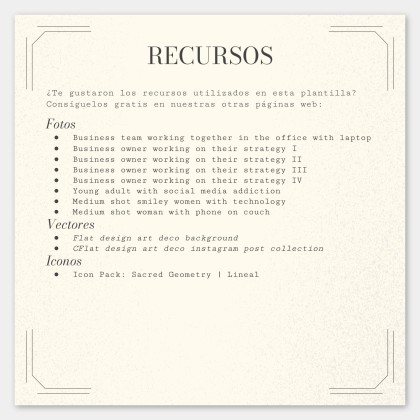 Art Deco Old Book Style for Social Media presentation template 