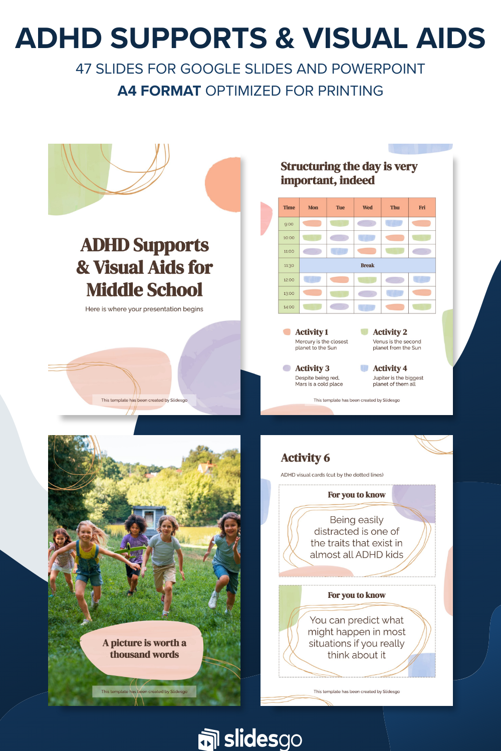 Printable ADHD Supports & Visual Aids for Middle School