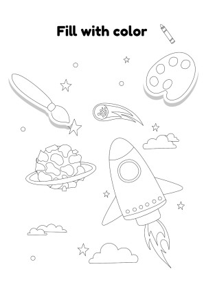 Art Subject for Pre-K: My Creative Journal presentation template 