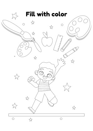 Art Subject for Pre-K: My Creative Journal presentation template 