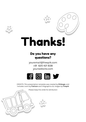 Art Subject for Pre-K: My Creative Journal presentation template 