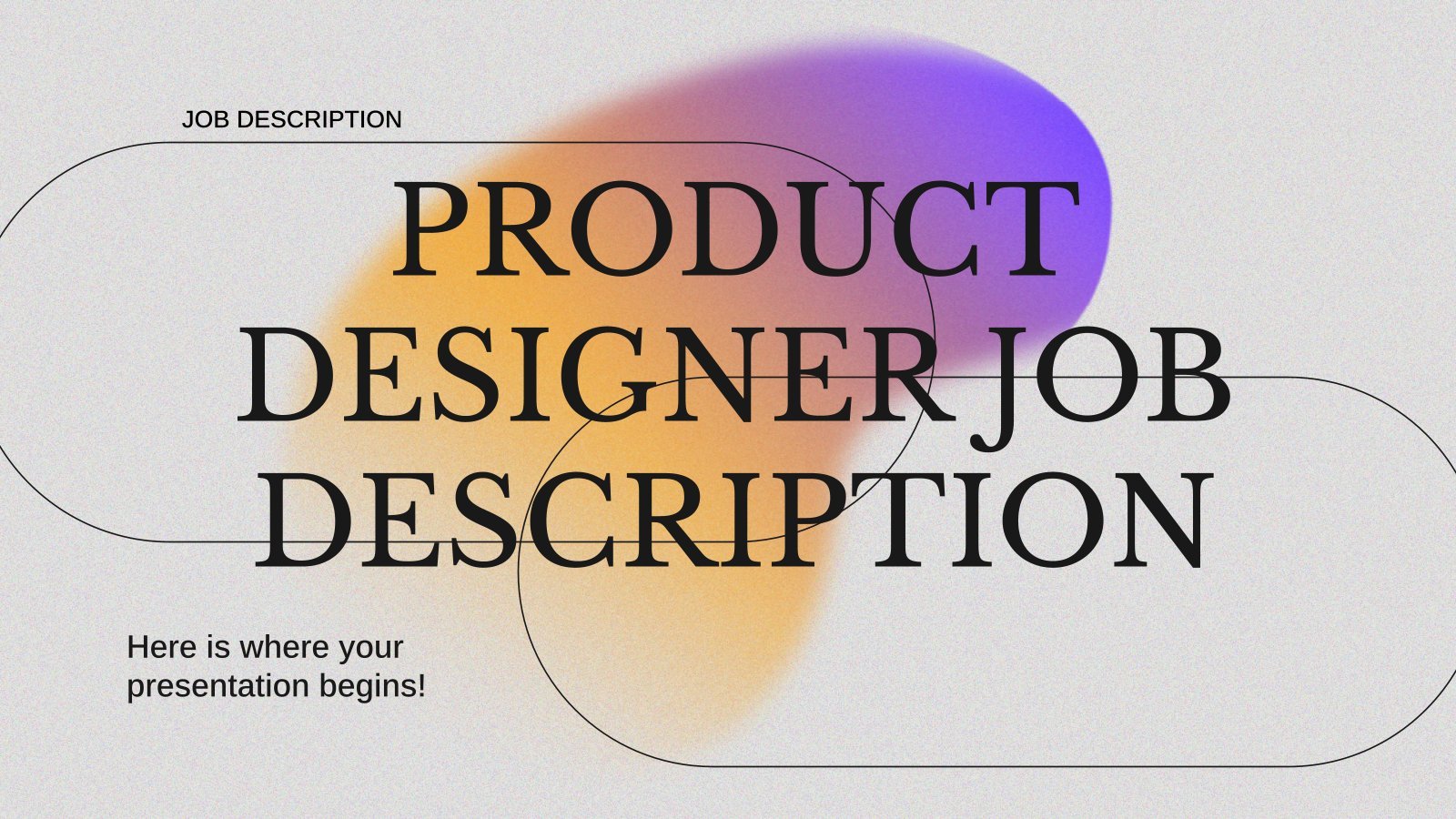 Plantilla de presentación Oferta de trabajo: Product Designer