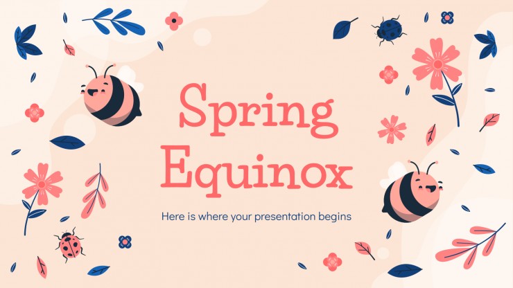 Équinoxe de printemps Modèles de présentation