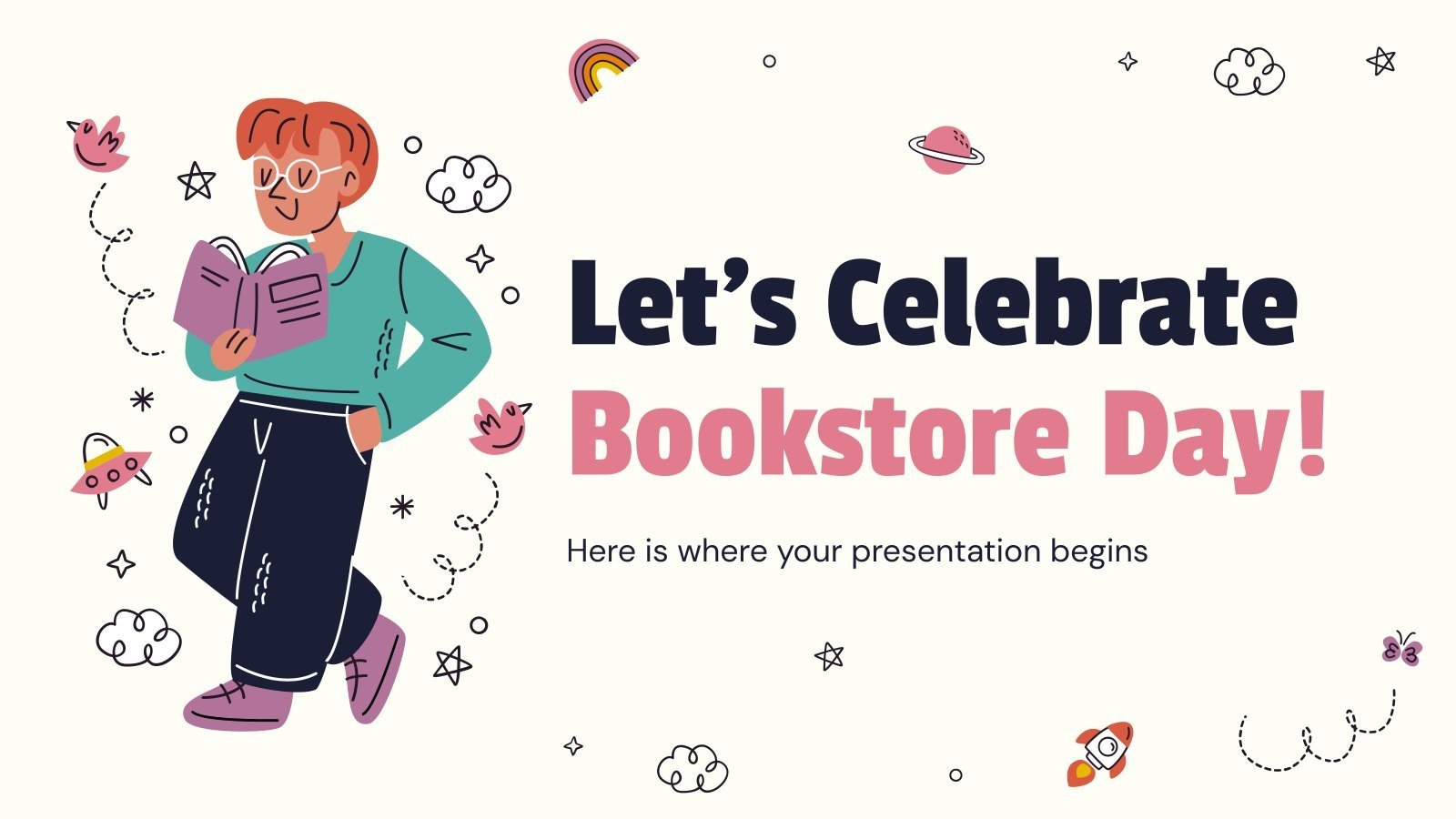 Let's Celebrate Bookstore Day! Google Slides & PPT