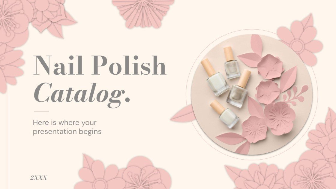 Nail Polish Catalog Google Slides & PowerPoint