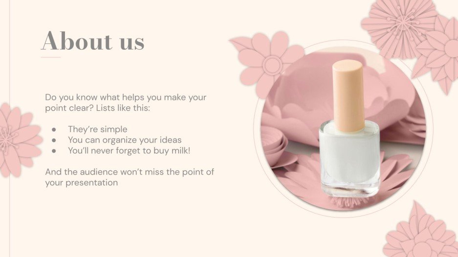 Nail Polish Catalog Google Slides & PowerPoint