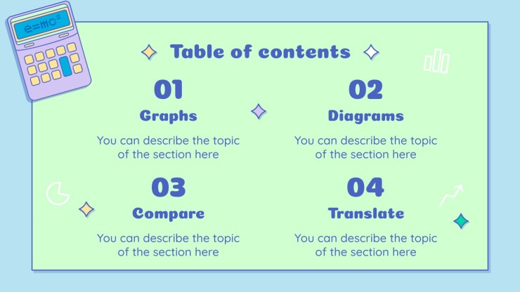 Math Subject for Elementary - 5th Grade: Data Analysis presentation template 