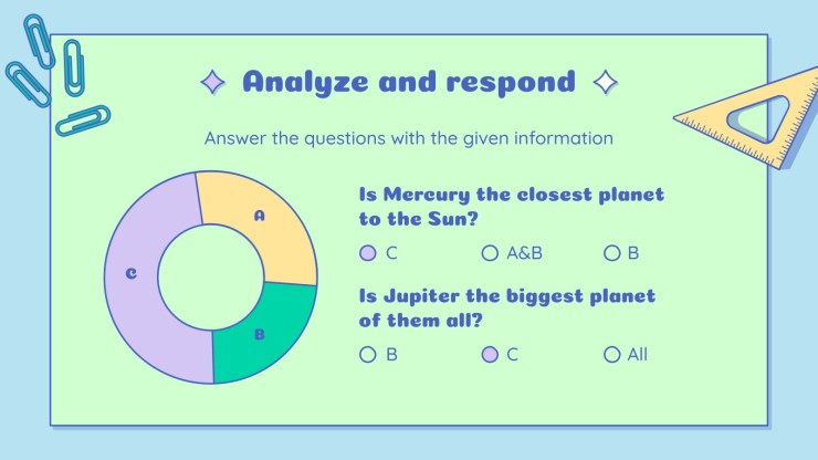 Math Subject for Elementary - 5th Grade: Data Analysis presentation template 