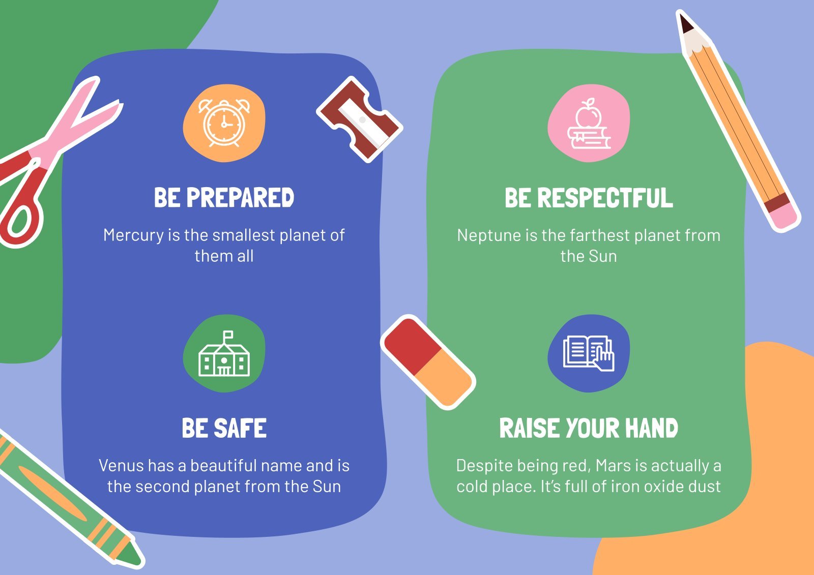 Classroom rules for elementary google slides ppt