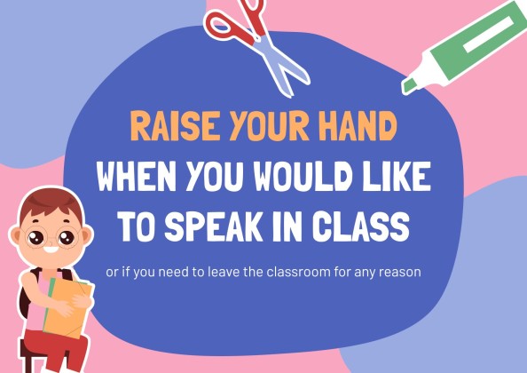 Classroom Rules for Elementary presentation template 