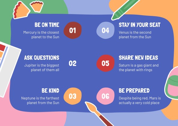 Classroom Rules for Elementary presentation template 