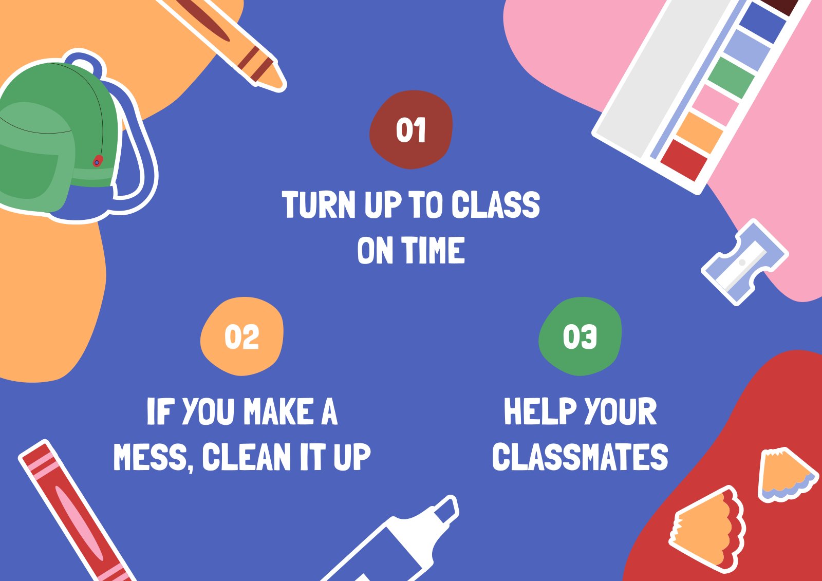 Printable Classroom Rules For Elementary