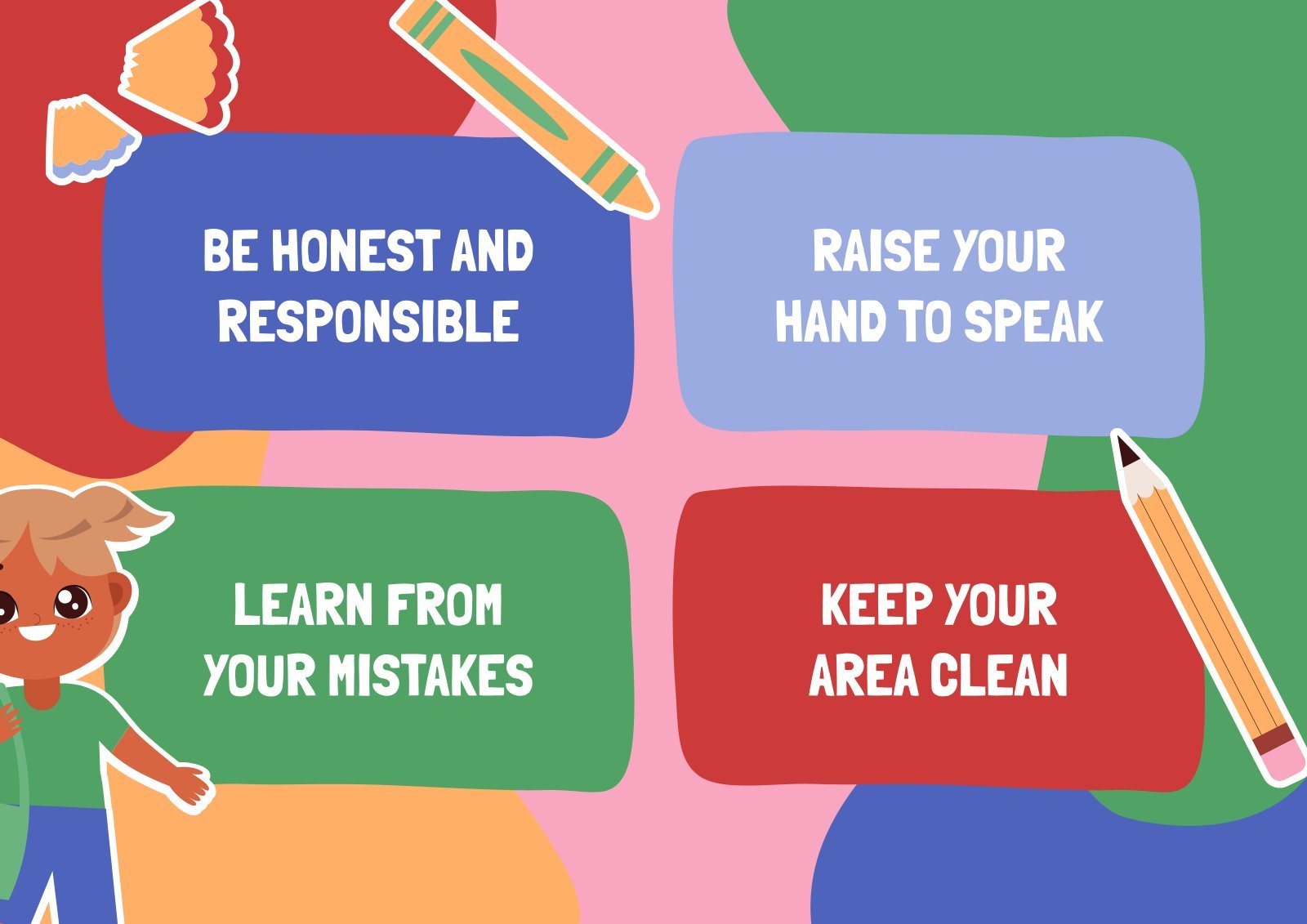 Classroom rules for elementary google slides ppt