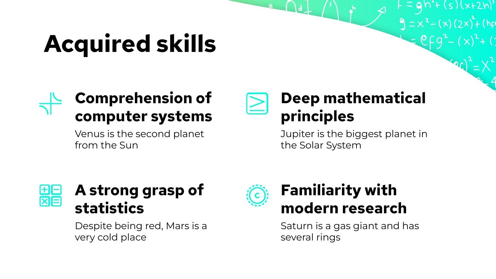 Computer Science & Mathematics Major: Applied Mathematics