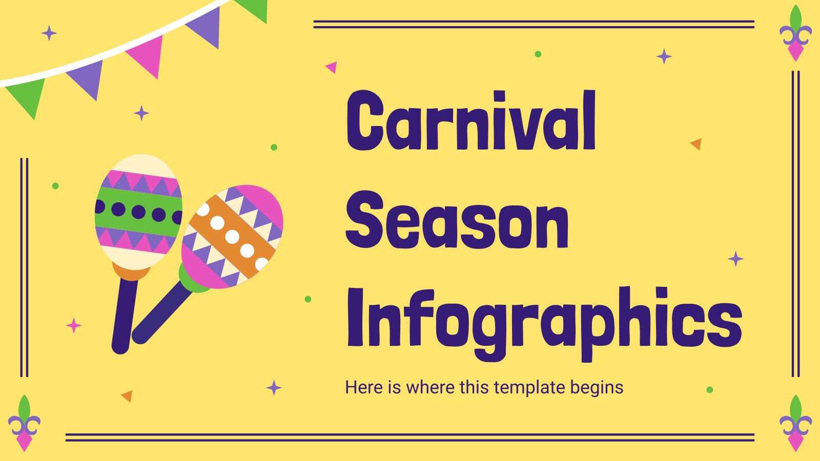 Carnival Season Infographics presentation template 