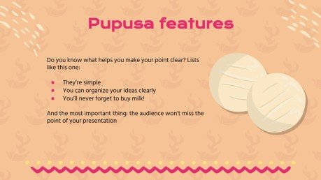 Recipes Workshop to Celebrate National Pupusa Day at El Salvador presentation template 