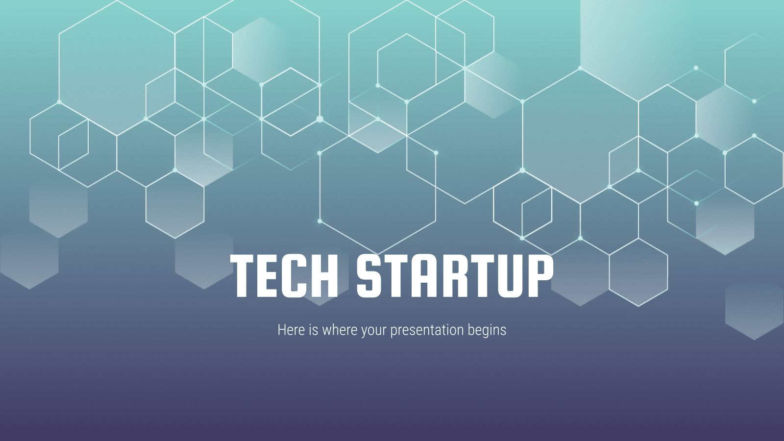 Start-up technologique Modèles de présentation
