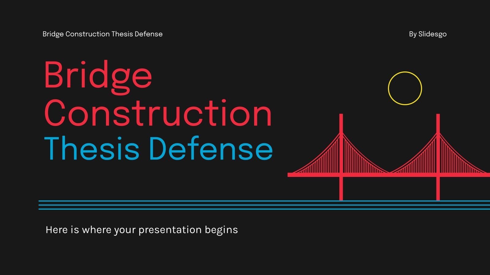 Bridge Construction Thesis Defense Google Slides & PPT