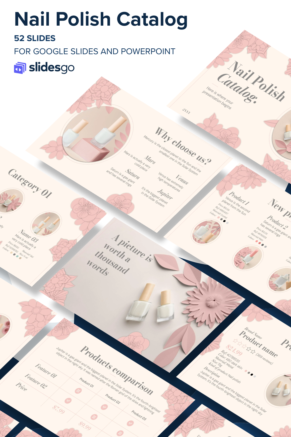 Nail Polish Catalog Google Slides & PowerPoint