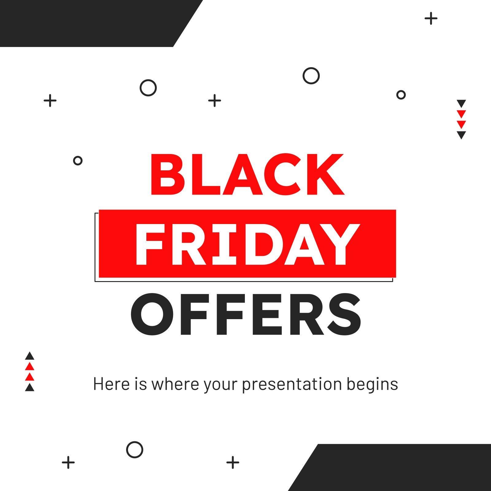 Publications IG avec les offres du Black Friday Modèles de présentation