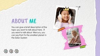 All About Me presentation template 