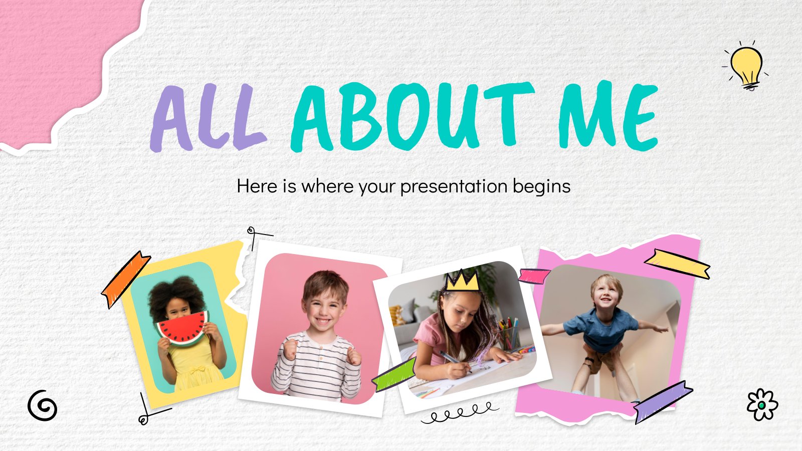 All About Me presentation template 