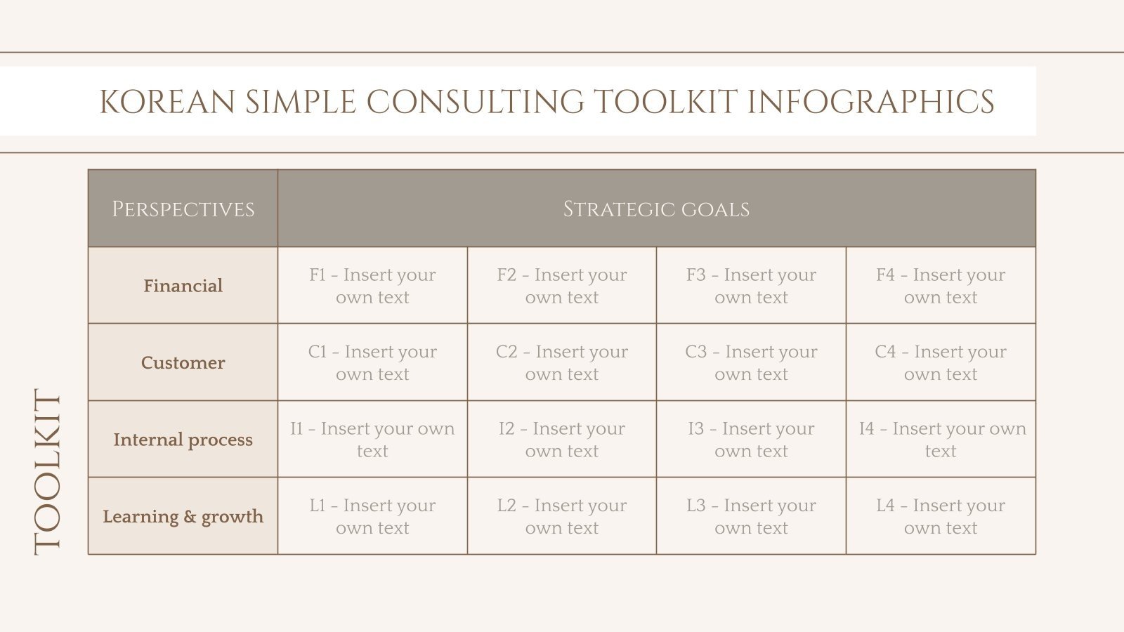 Korean Simple Style Consulting Toolkit Infographics