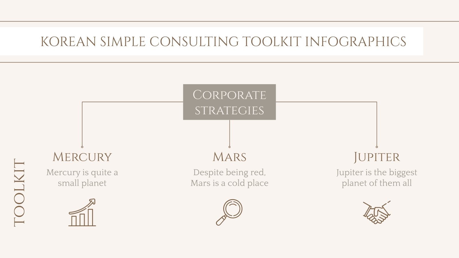 Korean Simple Style Consulting Toolkit Infographics