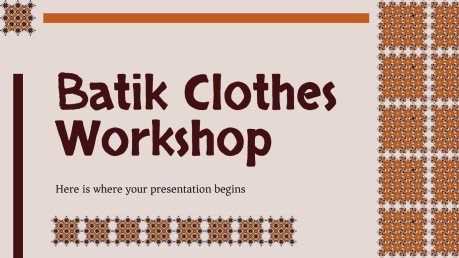 Free templates for Google Slides and PowerPoint about clothes