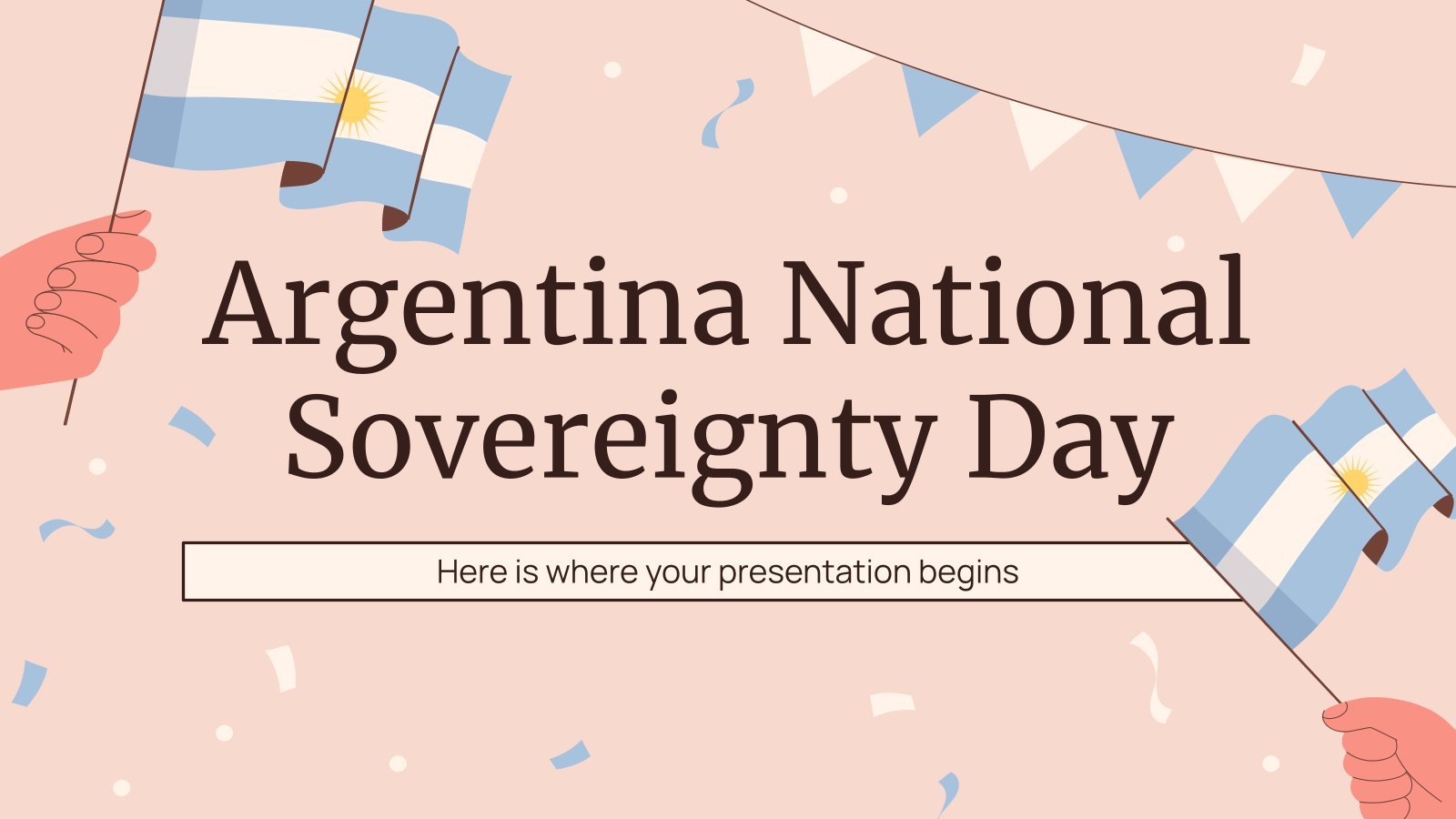 Plantilla de presentación Día de la Soberanía Nacional Argentina