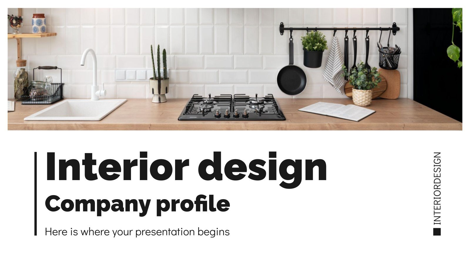 Interior Design Company Profile presentation template 