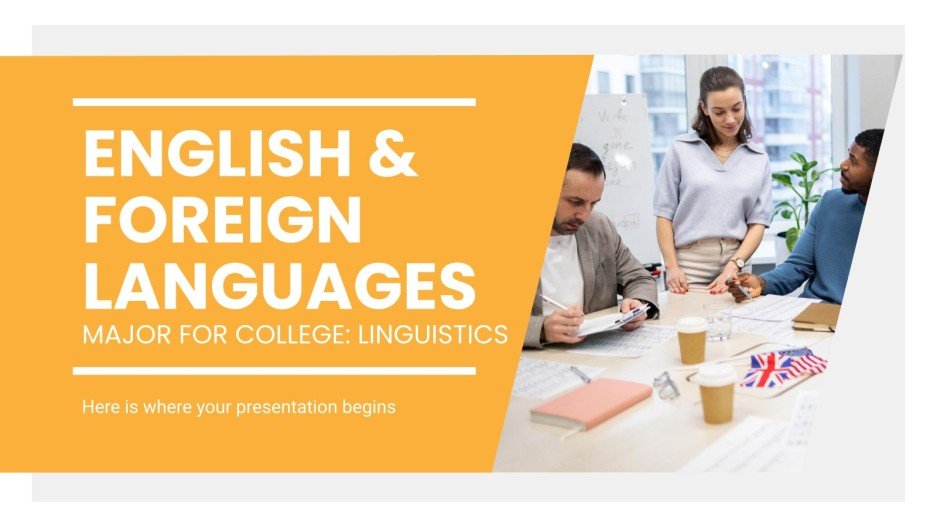 Major for College Linguistics Google Slides & PowerPoint