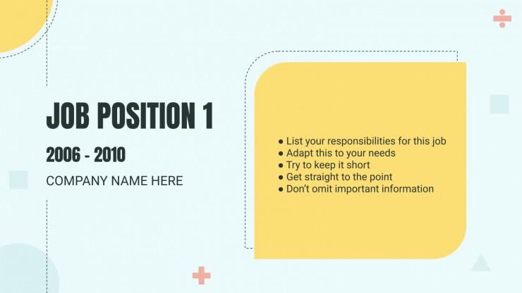 Cool Professor CV presentation template