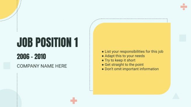 Cool Professor CV presentation template