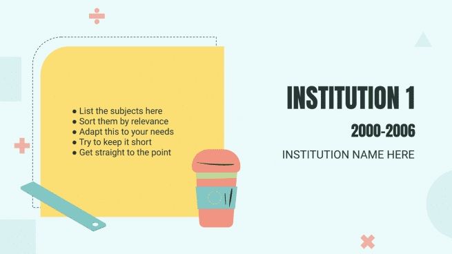 Cool Professor CV presentation template