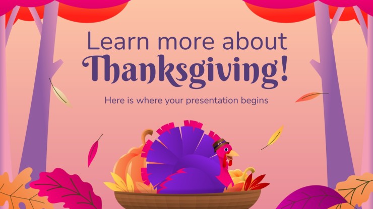 Apprenons-en plus sur Thanksgiving ! Modèles de présentation