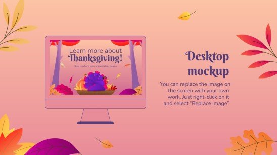 Learn more about Thanksgiving! presentation template 