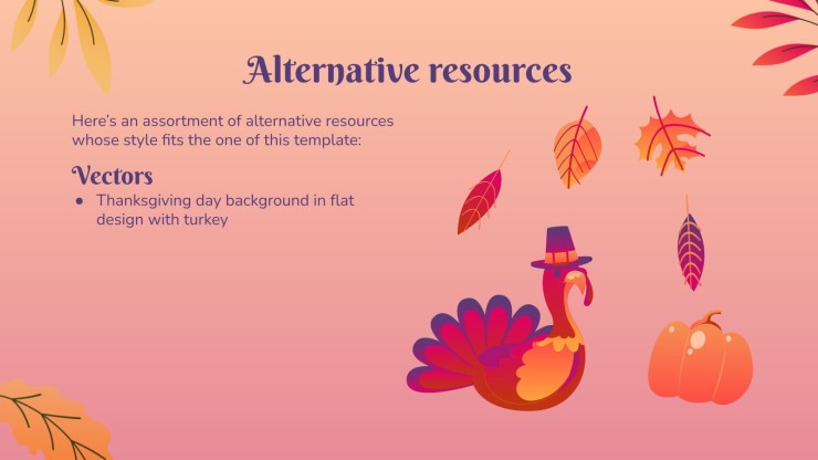 Learn more about Thanksgiving! presentation template 