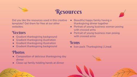 Learn more about Thanksgiving! presentation template 