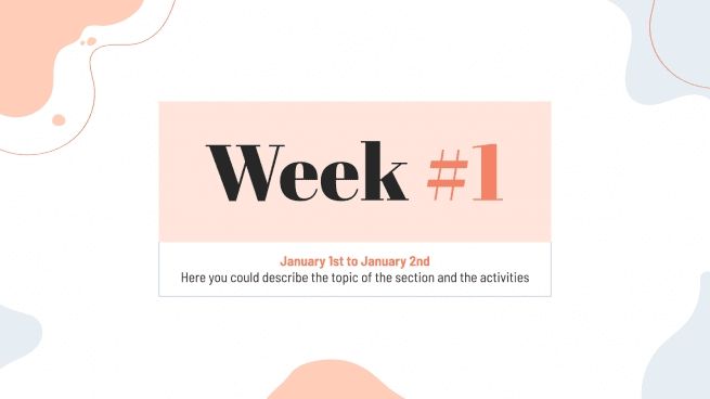 January Daily Slides presentation template
