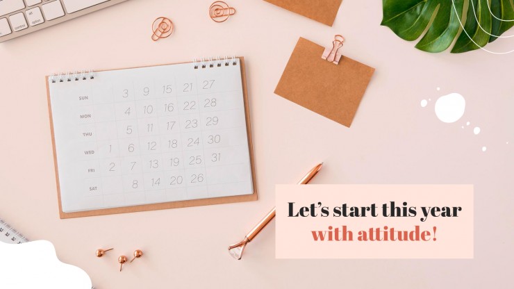 January Daily Slides presentation template