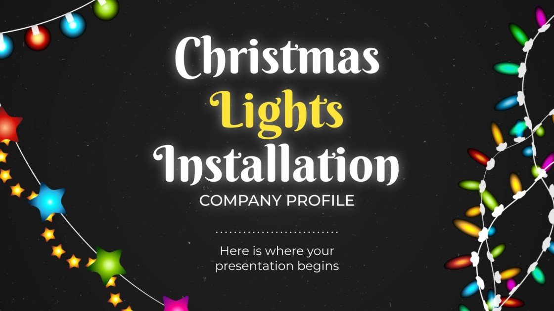 Christmas Lights Installation Company Google Slides & PPT