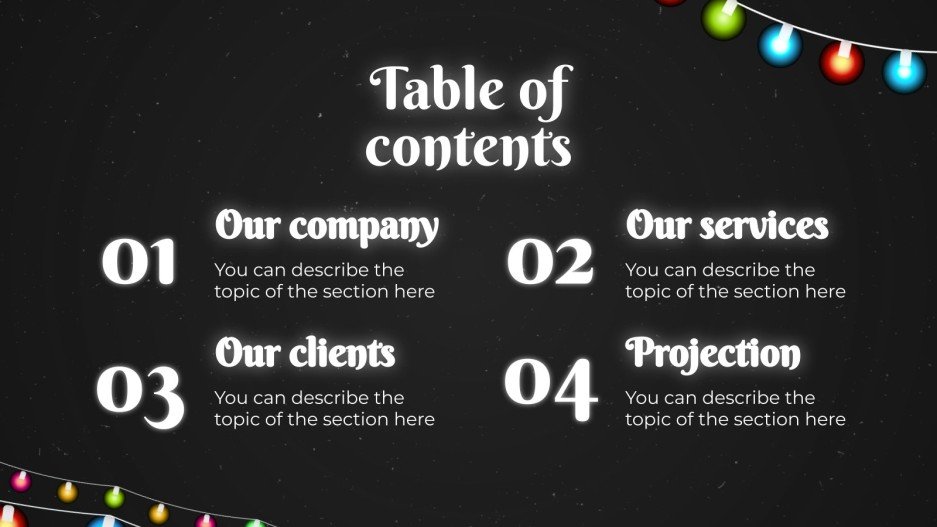 Christmas Lights Installation Company Google Slides & PPT