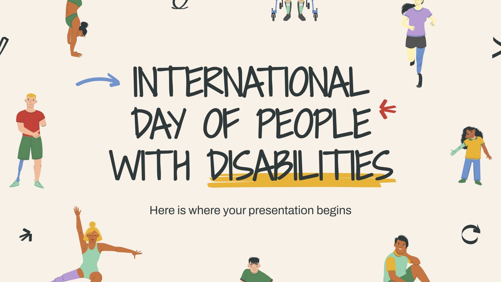 Plantilla de presentación Día Mundial de las Personas con Discapacidad