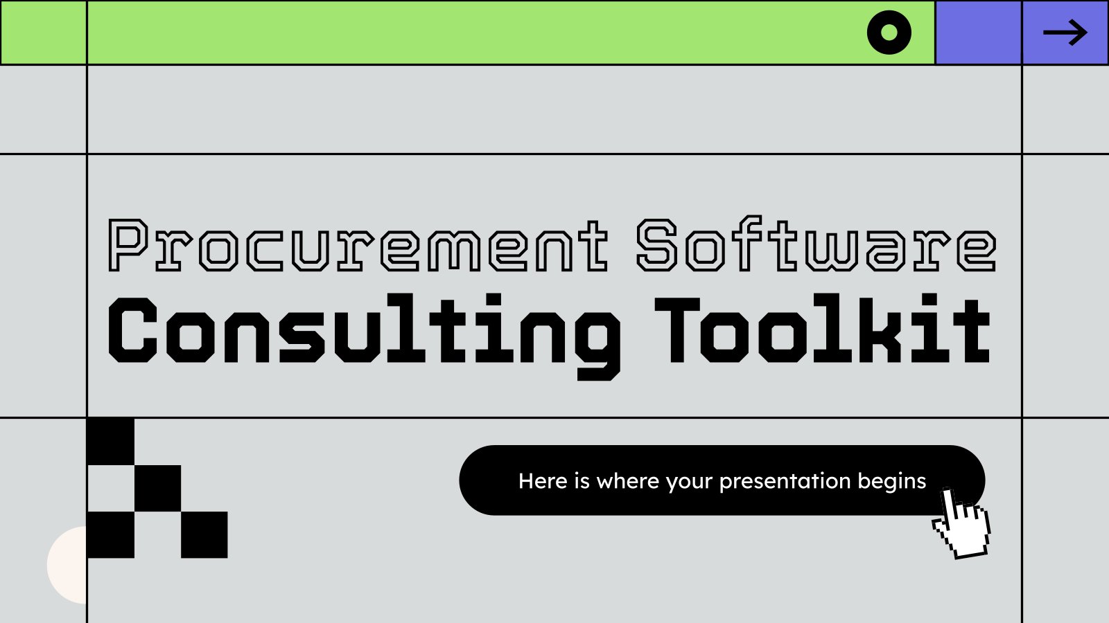 Procurement Software Consulting Toolkit presentation template 