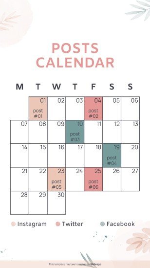 Modelo de apresentação Planejador de redes sociais para o Dia Nacional do Planejador