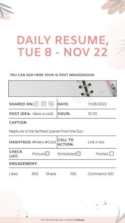 Modelo de apresentação Planejador de redes sociais para o Dia Nacional do Planejador